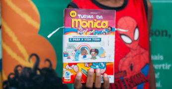 Jardim Lapenna recebe campanha de incentivo à leitura que une contação de histórias e a Turma da Mônica