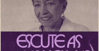 Thumbnail do episódio do podcast 'Escute as Mais Velhas' com Leci Brandão. A foto dela aparece na metade superior do card e, logo abaixo, aparecem o logo do podcast e a mensagem 'Sueli Carneiro e Neca Setubal entrevistam Sueli Carneiro'.